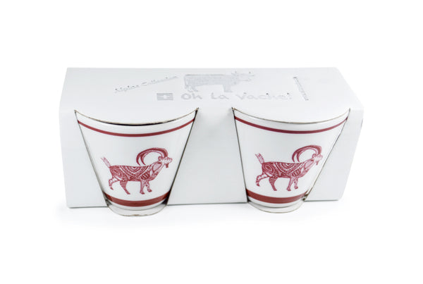 Set of 2 Ibex Espresso Cups - Oh La Vache Boutique!