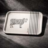 Rechteckiges Serviertablett aus Holz