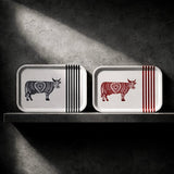 Rechteckiges Serviertablett aus Holz