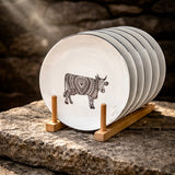 6 Raclette/ Fondue-Teller