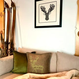 Handgewebtes Hirsch kissen