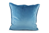 Owl Handwoven Hemp/ Blue Velvet Cushion - Oh La Vache Boutique!