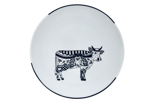 Set of 6 Fondue Plates - Oh La Vache Boutique!