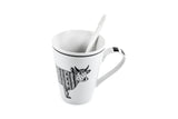 Hot Chocolate Mug with Spoon - Oh La Vache Boutique!