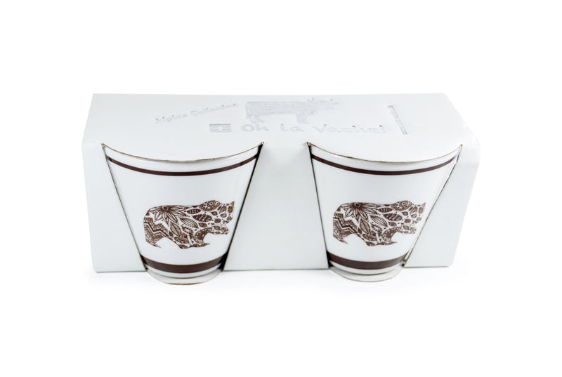 Set of two Bear Espresso Cups - Oh La Vache Boutique!